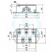 SKD 110/16 -Semikron - Mô-đun chỉnh lưu cầu 3 pha